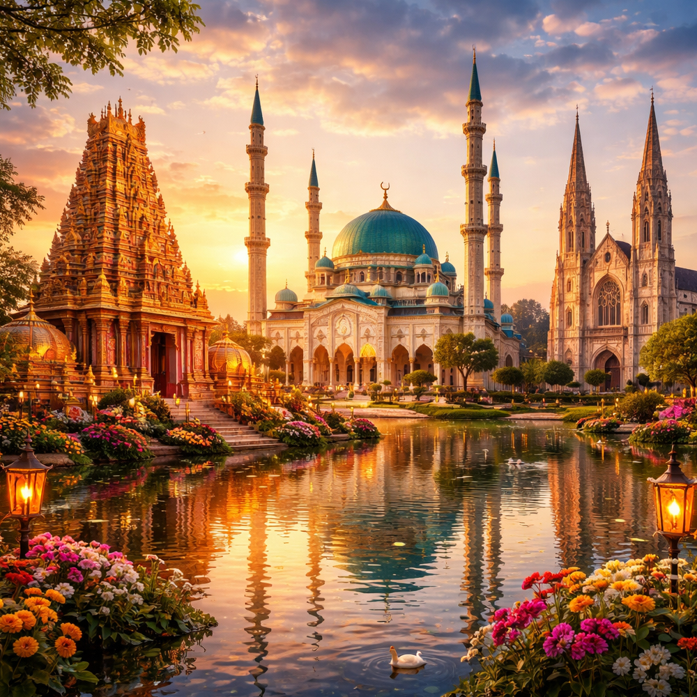 Places of worship in business categories relate to presence and peace of mind.